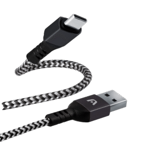 Argom Dura Form Type-C to USB 2.0 Nylon Braided Cable 6FT Black