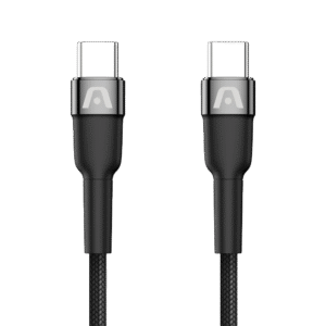 Argom Dura Speed 65W Type-C to C Nylon Braided Cable 6FT Black