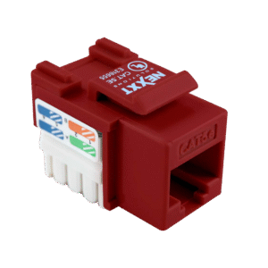 Nexxt Solutions Keystone Jack Cat5e - Red (Box of 50)