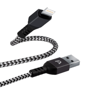 Argom Dura Form Lightning to USB 2.0 Nylon Braided Cable 6FT/1.8M - Black