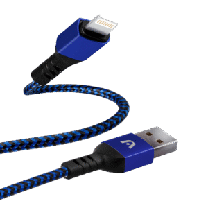 Argom Dura Form Lightning to USB 2.0 Nylon Braided Cable 6FT/1.8M - Blue