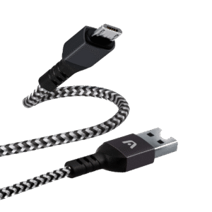 Argom Dura Form Micro USB to USB 2.0 Nylon Braided Cable 6FT/1.8M - Black