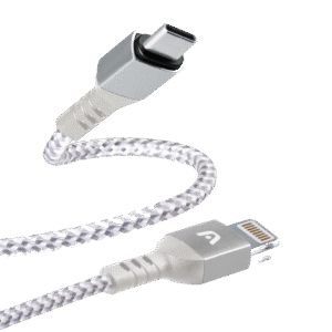 Argom Dura Form Type-C to Lightning Nylon Braided Cable 6FT/1.8M - White