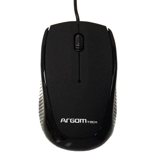 Argom Wired Optical Mouse Black