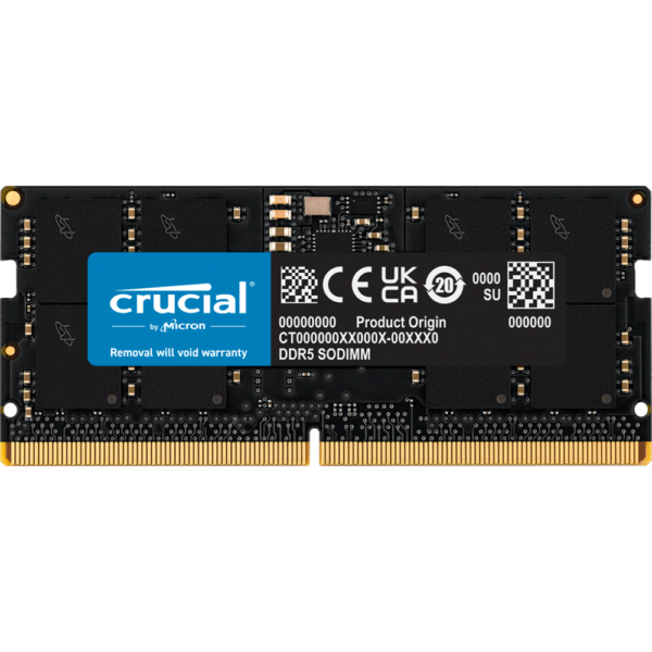 Crucial 16GB DDR5-4800 CL40 SODIMM