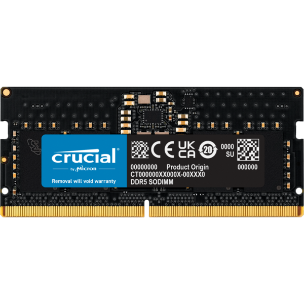 Crucial 8GB DDR5-4800 CL40 SODIMM RAM