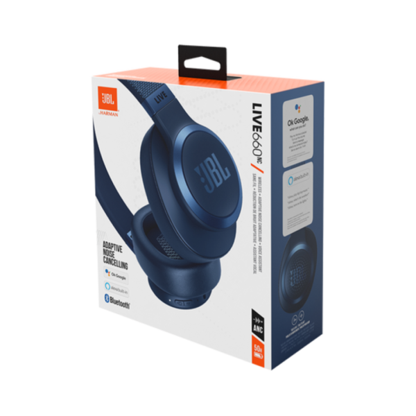 JBL Live 660NC Wireless Headset - Blue - Image 7