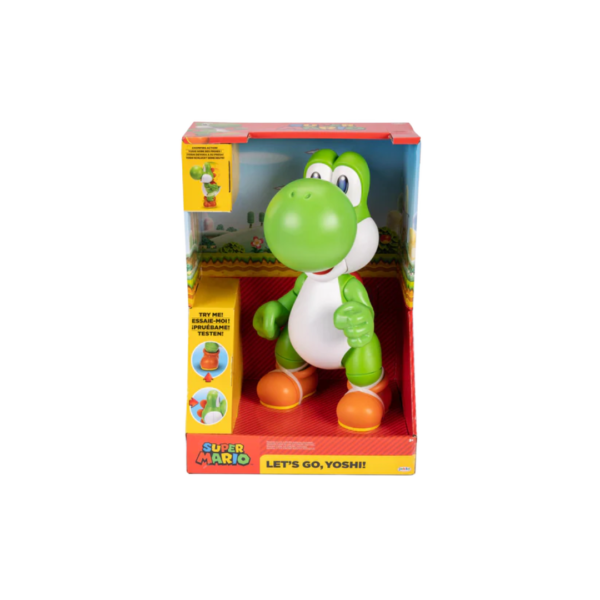 Super Mario Let's Go! Yoshi Interactive Action Figure - Image 5