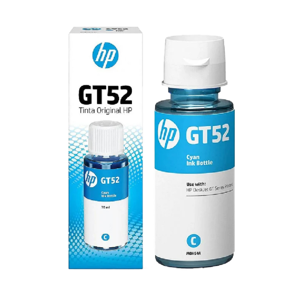 HP GT52 Cyan Ink Bottle