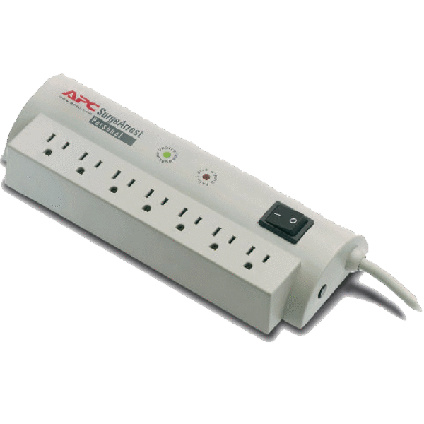 APC SurgeArrest Surge Protector 7 Outlets - PER7T