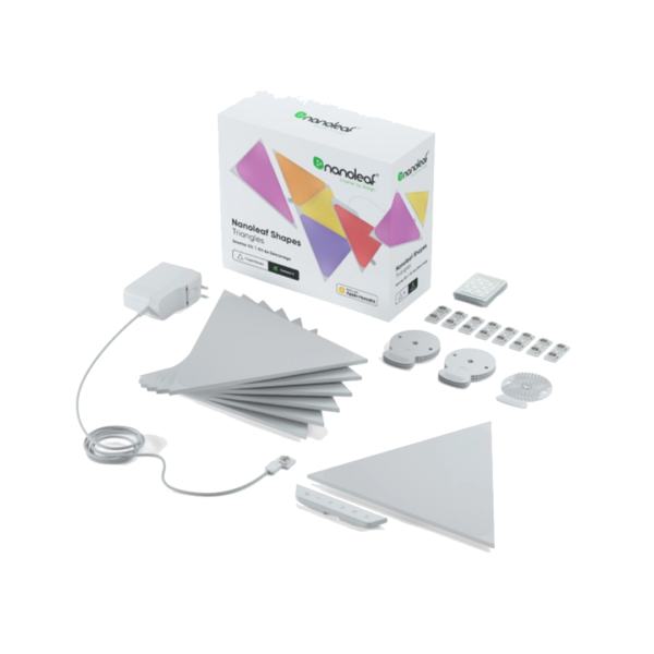 Nonoleaf Shapes Seven Mini Triangle Smarter Pack -7PK