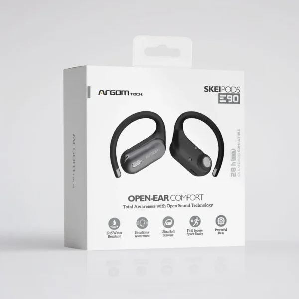 SkeiPods E90 Earbuds with Noise Canceling (Black) - Image 3