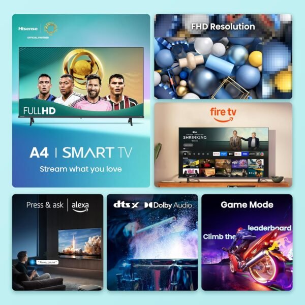 Hisense 40" Smart TV – A4 Series Fire TV 1080p - Image 2