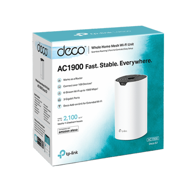 TP-Link Deco S7 AC1900 Whole Home Mesh Wi-fi System (1-pack) - Image 3