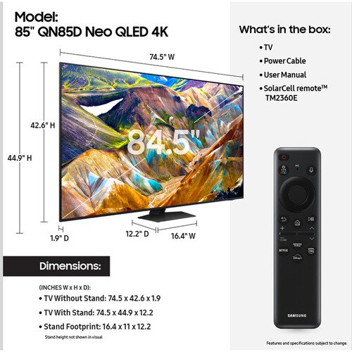 Samsung 85" Neo QLED 4K Smart TV QN85D - Image 2