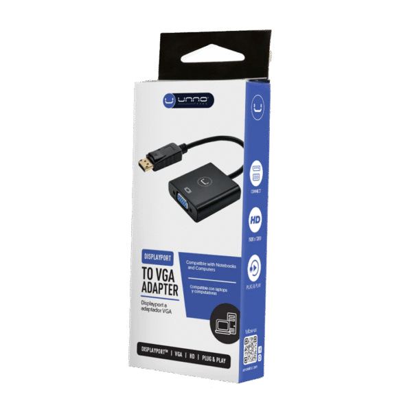 Unno Tekno DisplayPort to VGA Adapter - Image 2