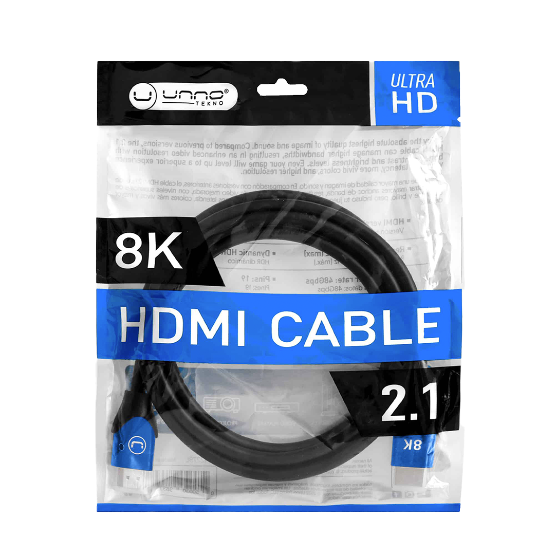 Unno Tekno HDMI 2.1 Cable - 10 FT. - Image 2