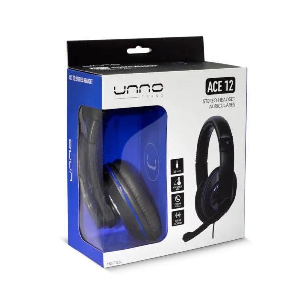 Unno Tekno ACE 12 3.5mm Headset with Mic - Image 3