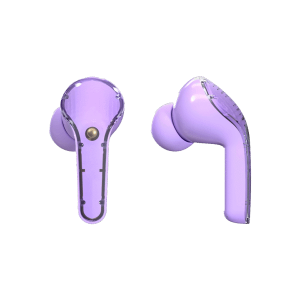 Unno Tekno Colors TWS Wireless Earbuds - Violet - Image 2