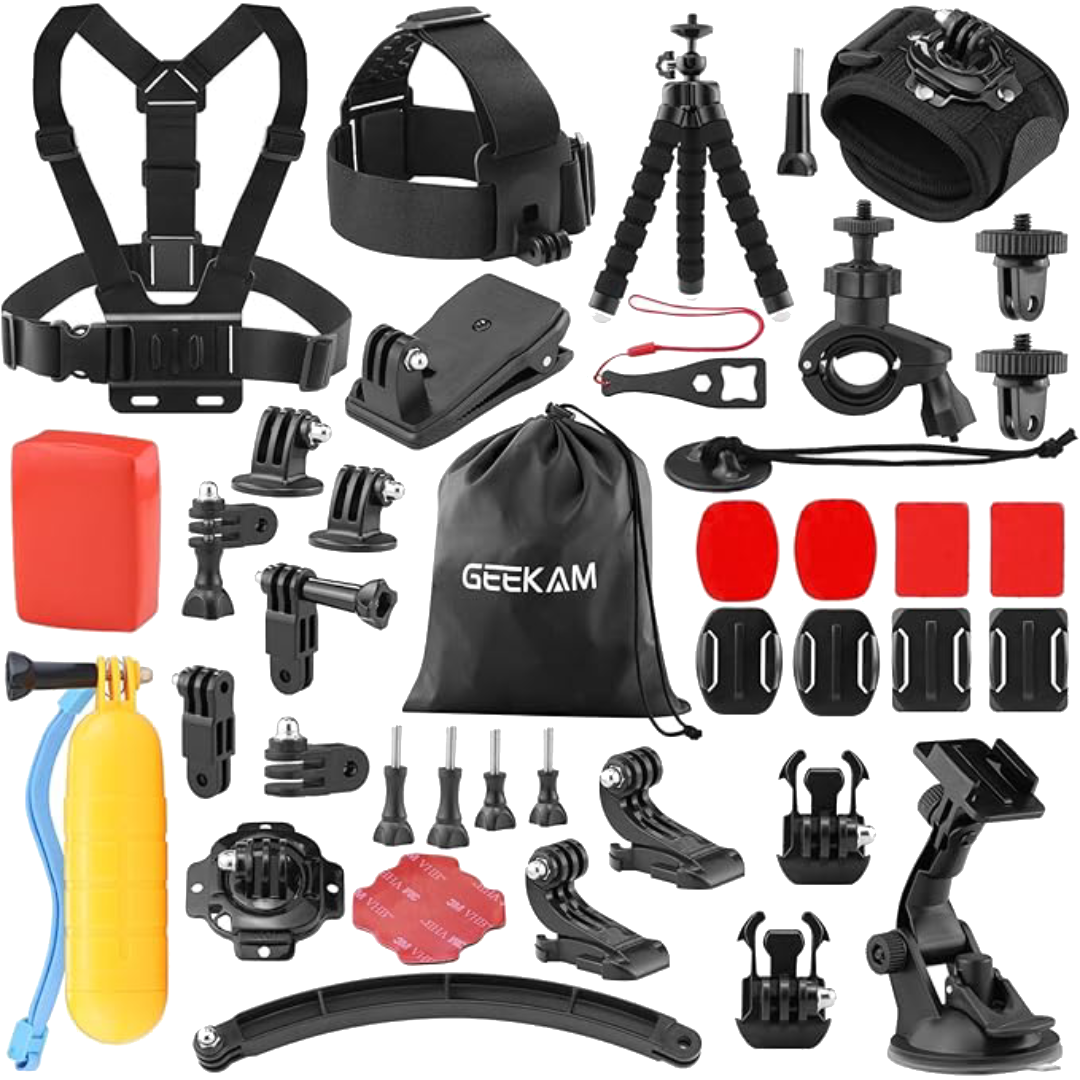GeeKam Action Camera Accessories Kit