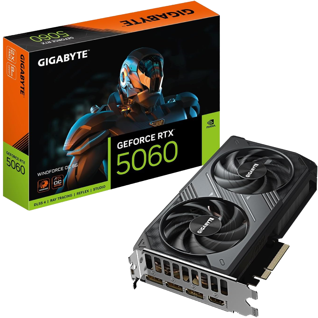 GIGABYTE GeForce RTX 5060 WindForce OC 8G Graphics Card