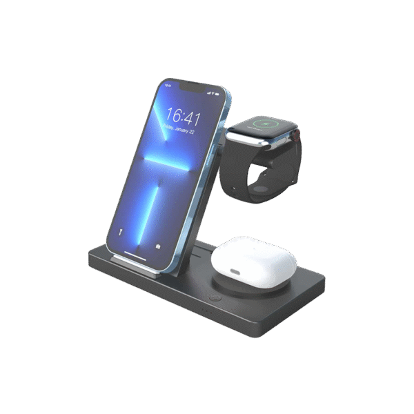 Unno Tekno ChargePro 3-IN-1 Wireless Charging Station | 15W - Image 2