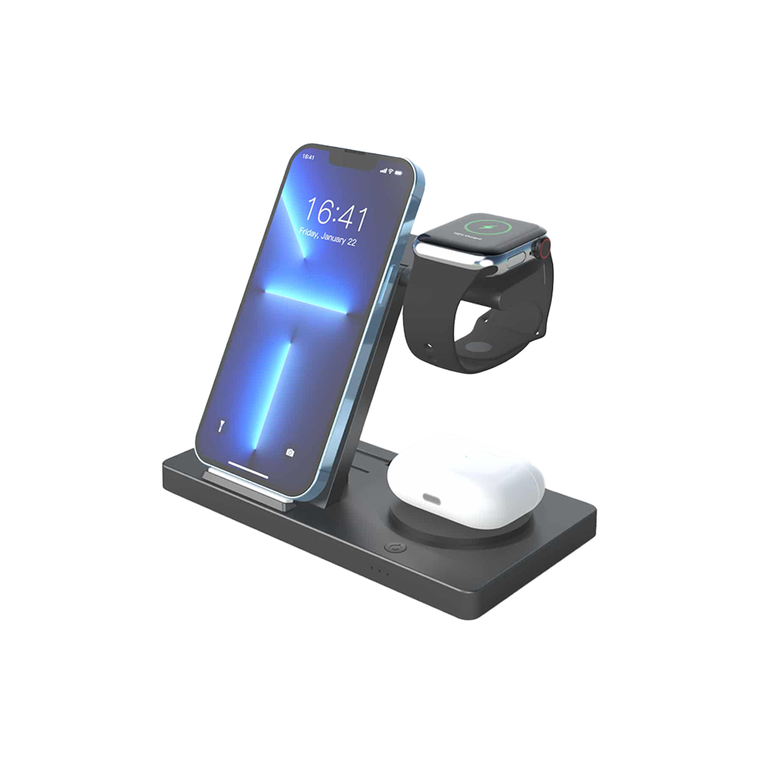 Unno Tekno ChargePro 3-IN-1 Wireless Charging Station | 15W - Image 2