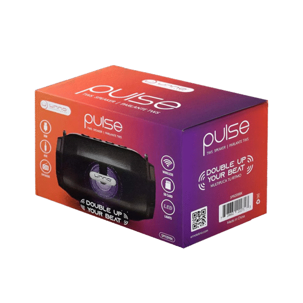 Unno Tekno Pulse TWS Speaker with LED Lights - Image 3