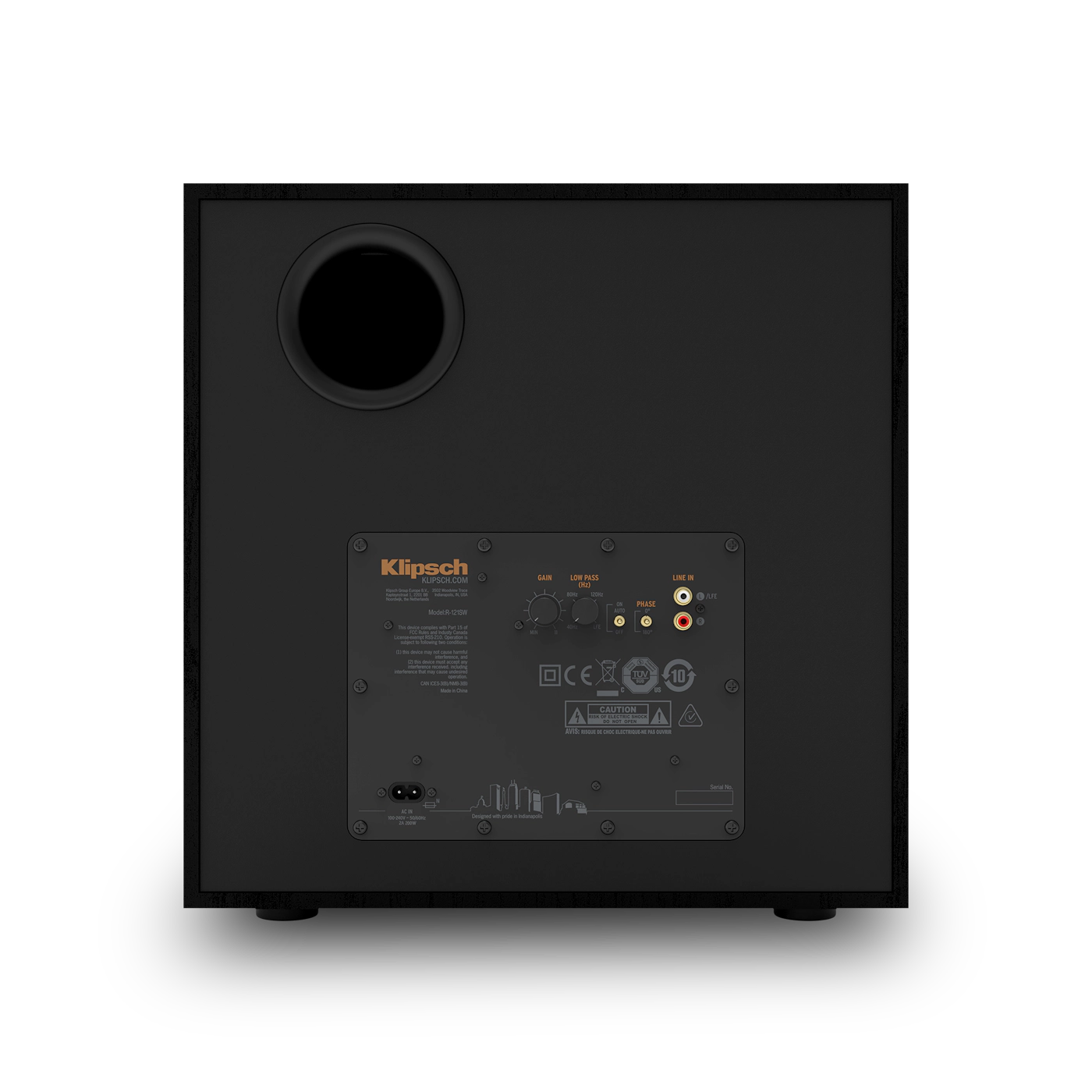 Klipsch Reference Series R-121SW 12" 400W Powered Subwoofer - Black - Image 3