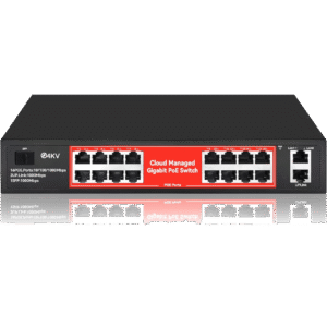 STEAMEMO 16 Port Gigabit PoE Switch