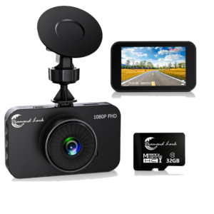 Dash Camera 1080P Full HD , Diamond Lark Front with 32G SD Card