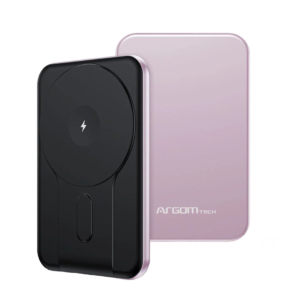 Argom Magnetic Power Bank 5000MAH MS5 - Pink
