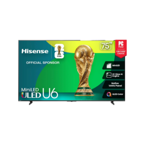 Hisense 75” U6 Series Mini-LED 4K UHD Smart Fire TV (75U65QF)