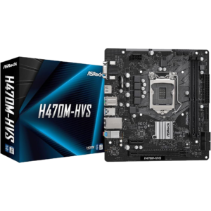 ASRock H470M-HVS Micro-ATX Motherboard LGA1200 Intel 10th Gen DDR4 2933MHz