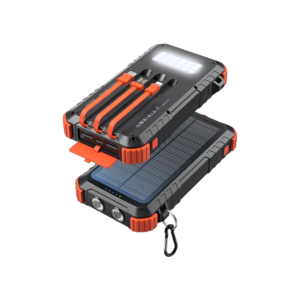 Uukto Power-Bank-Solar-Charger 45800mAh Fast Charging with 3 Built-in Cables LED Flashlight                                                                                                                                                                   "