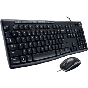Logitech Keyboard & Mouse Combo MK200 Media Eng USB Wired Black