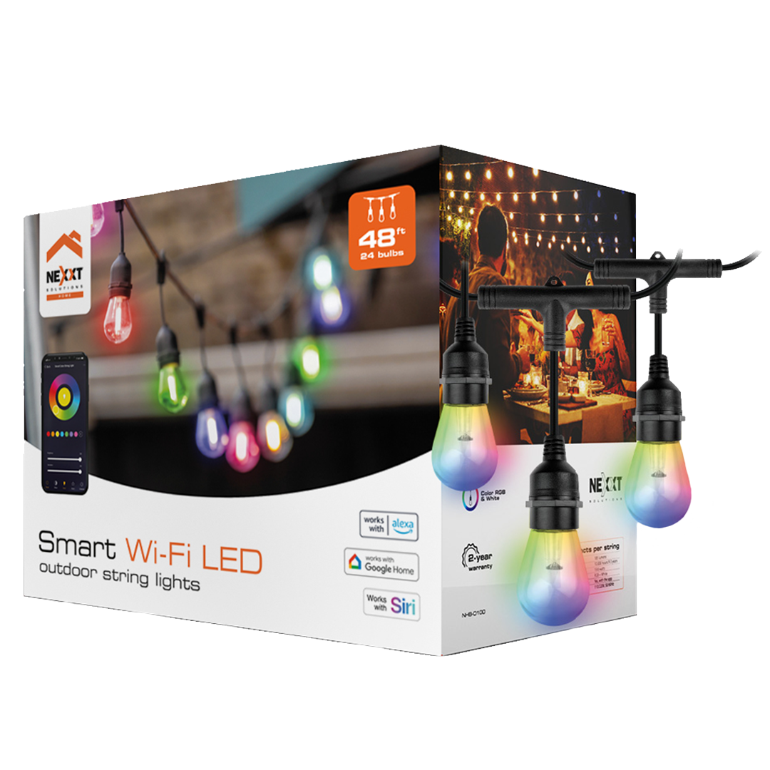 NEXXT Smart Wi-Fi Outdoor String Lights