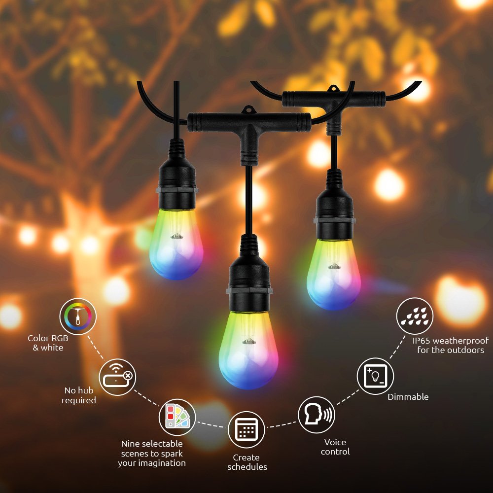 NEXXT Smart Wi-Fi Outdoor String Lights - Image 2