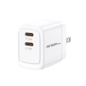 ARGOM 40W Dual Type-C PD Fast Wall Charger