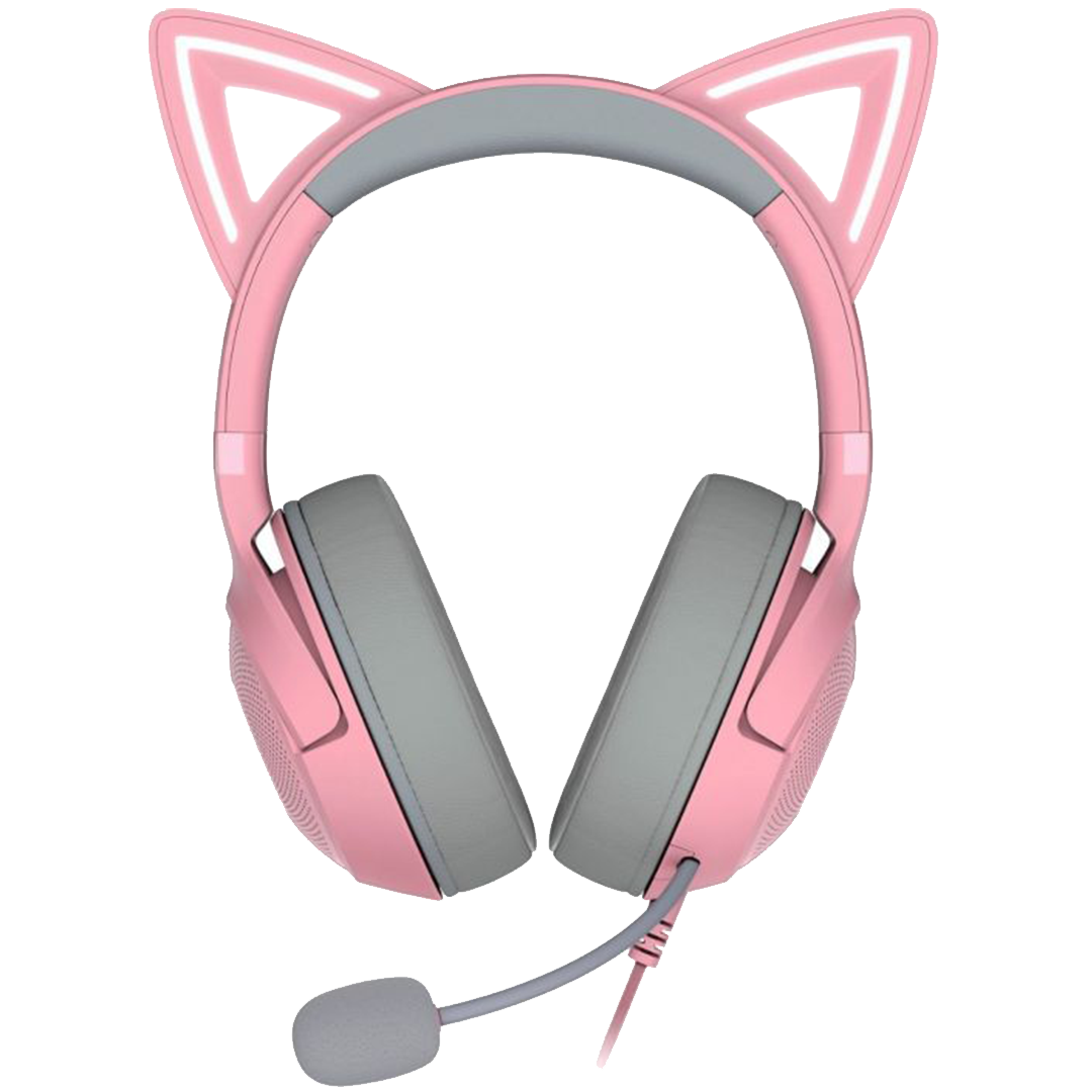 Razer Kraken Kitty V2 USB Wired Gaming Headset Pink - Image 2