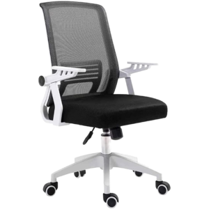 Technical Pro Ergonomic Mesh Office Chair Black with White Trim